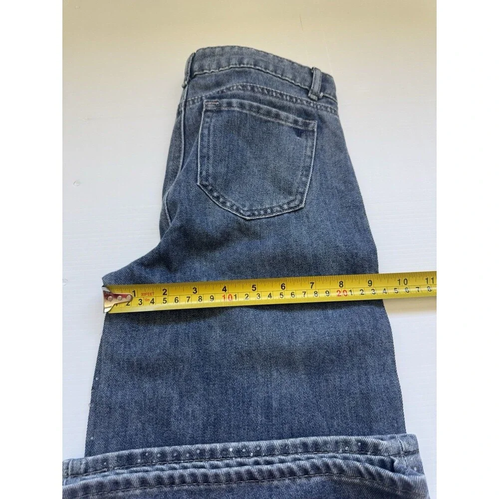 Tractr Girls Size 2 Wide Leg Jeans Blue Rhinestone Studded Denim Pants